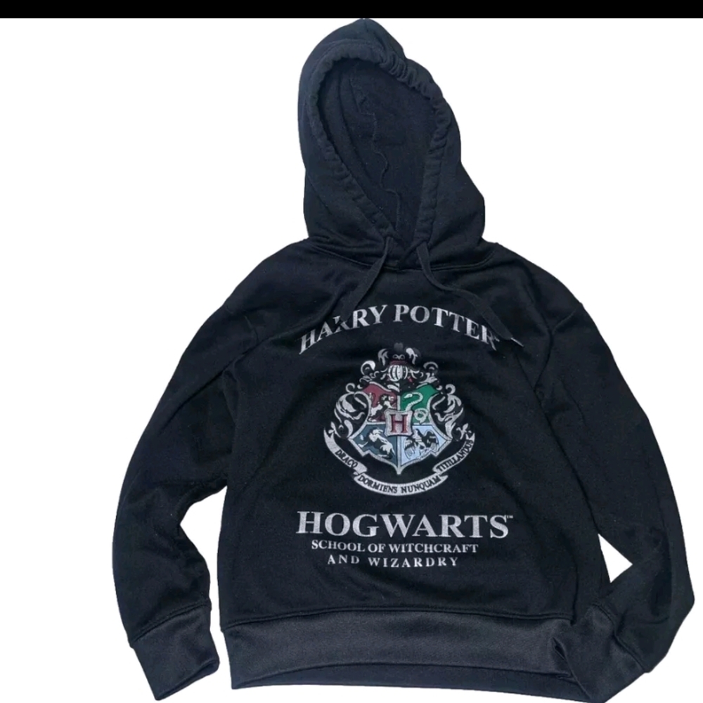 Harry Potter Hogwarts black Hoodie size XS 100% Polyester - Picture 1 of 12